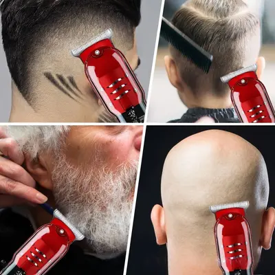 Transparenter Haarschneider Elektrischer Haarschneider Heimgebrauch Haarschneidemaschine zum Rasieren der Haare und Glatzen Professionell Salon Selbstschneider Elektrischer Haarschneidegerät