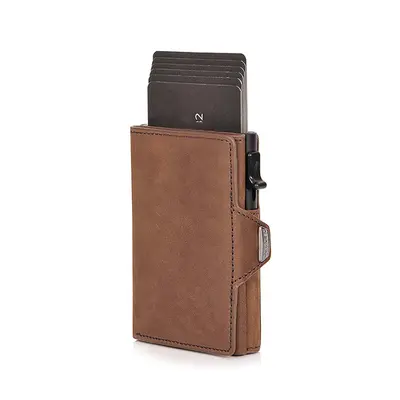 Tri-fold Men's Carbon Fiber Aluminum Box Wallet RFID Blocking - 9
