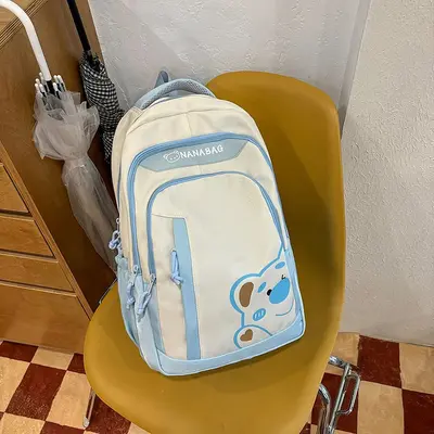 Unisex Large Capacity School Backpack, Load-Reducing, Autumn - 10
