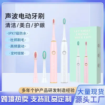 Adult Sonic Electric Toothbrush, Soft Bristle, Rechargeable, Portable Couple Model