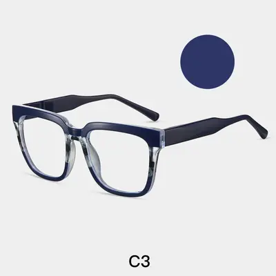 87296 Anti-Blue Light Square TR90 Eyeglass Frame - 8
