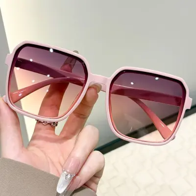 Women's Square Large-Frame Sunglasses, UV Protection, 6-Piece Set - 5