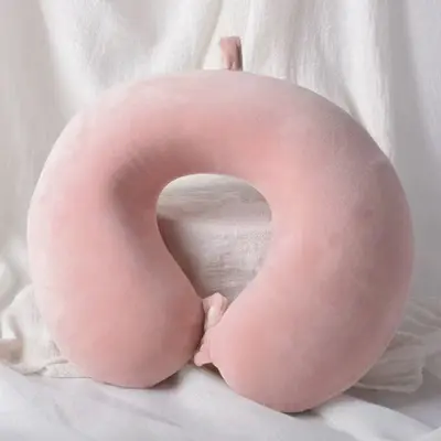 Memory foam U-shaped pillow, neck support, portable - 4