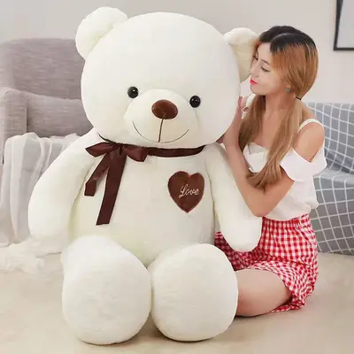 Büyük boy oyuncak ayı peluş oyuncak bebek uyku yastığı yatak panda bebek kucaklama ayı kız - 7
