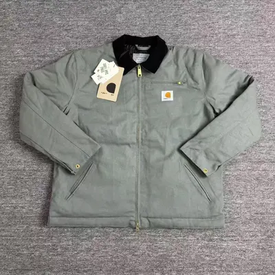 Kaha J01 Detroit-Style Thick Washed Canvas Jacket with Retro Collar - 10