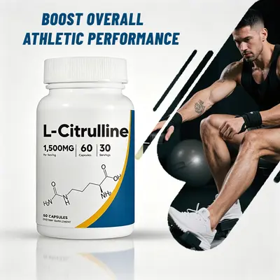 L-Citrulline kapsülleri, spor takviyesi - 4
