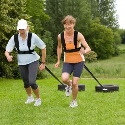 Running Resistance Training Belt with Sled Pull Strap - 2