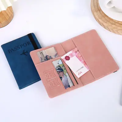 pu皮革护照包亚马逊跨境rfid多卡位多功能passport证件套护照套