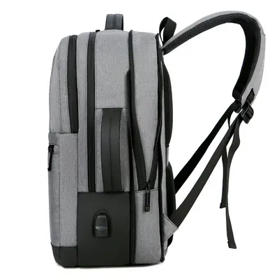 Expandable Waterproof Backpack with USB Charging and Laptop Slot - 3
