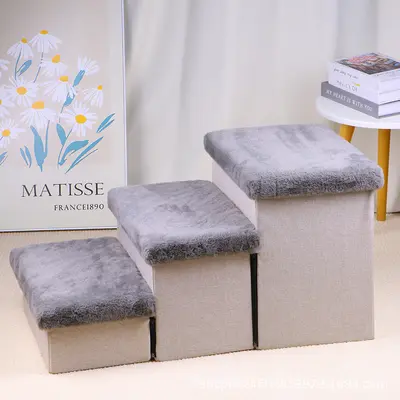Foldable Pet Dog Stairs for Bed and Sofa, Small Dog Climbing Steps - 9