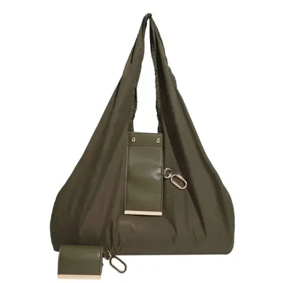 Cross-border INS Style Keychain Storage Pouch Large Capacity Eco-friendly Canvas Bag Convenient Shopping Bag Pendant Accessory Pack