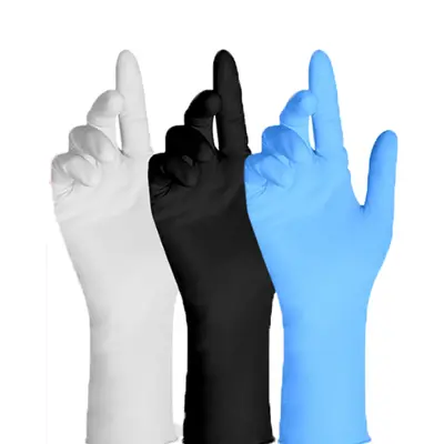 Tek Kullanımlık Nitril Eldiven, Su Geçirmez, Kalınlaştırılmış - 6