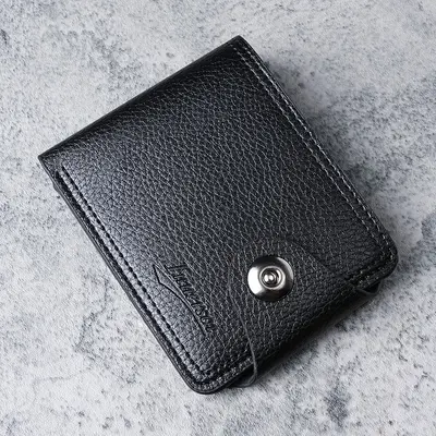 Tägliche Herrenbrieftasche mit Schnalle, Münzfach und Kartenfächern - 7
