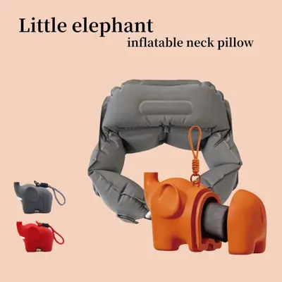 Xiaoxiang portable press-to-inflate U-shaped travel neck pillow - 3