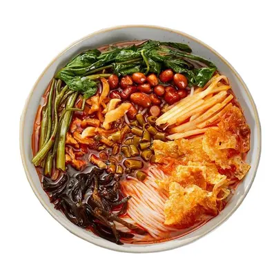 Liuzhou Snail Noodle Ingredient Pack, Guangxi-Style Ready Rice Noodles - 6