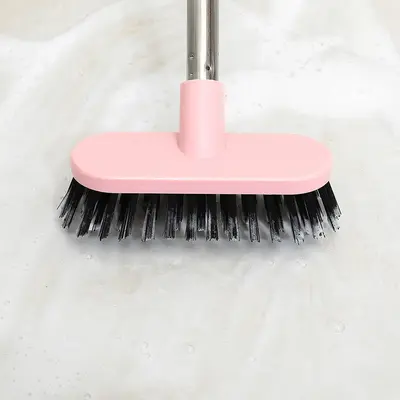 Long-Handle Stiff Bristle Floor Brush for Bathroom Floors, Tiles and Grout - 5