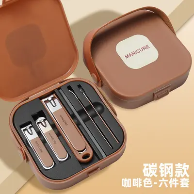 Edelstahl-Nagelpflege-Set mit Tasche - 9