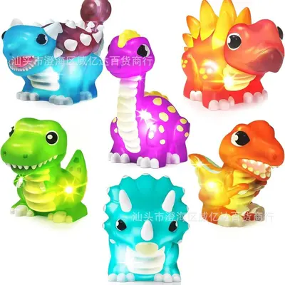 Işıklı Banyo Oyuncağı Seti, Dokunmatik Işık, İtfaiye Aracı, Deliksiz Su Lambası - 6