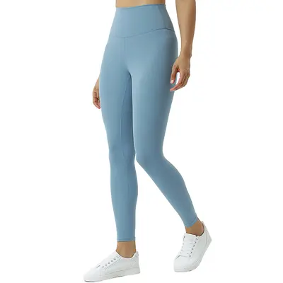 Double-Sided Brushed Women's Yoga Pants, High Waist, Butt-Lifting, 7/8 Length - 5