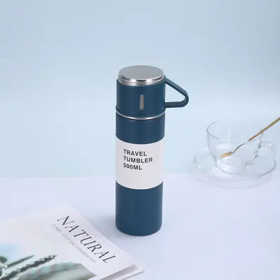 304er Edelstahl-Thermobecher, Geschenkset mit drei Deckeln - 8