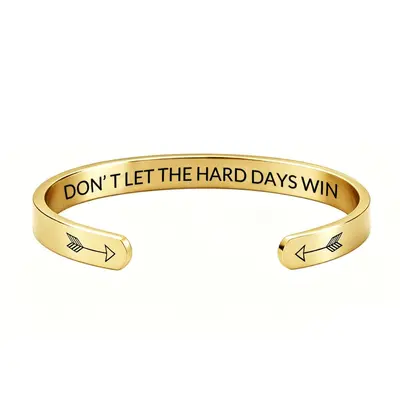 Stainless steel open bracelet, engraved design, multicolor - 12