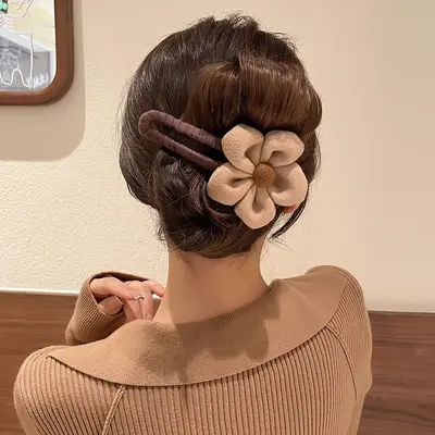 Premium Duck Mouth Clip Large Size Back Head Claw Clip Premium Delicate Hair Clip High Volume Butterfly Bow Hair Clip Straight Clip - 7