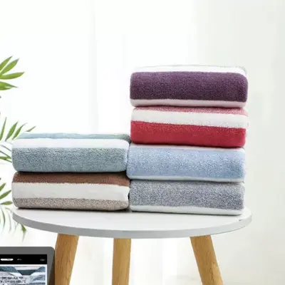 Sınır ötesi havlu banyo havlusu seti mercan kadife havlu ev erkek ve kadın yüz lif banyo havlusu Yüz havlusu - 3
