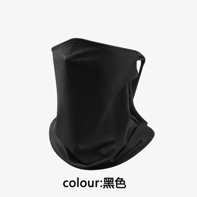 防晒面罩男护颈脖套户外骑行面巾钓鱼头巾冰丝围脖遮全脸挂耳面纱 - 7