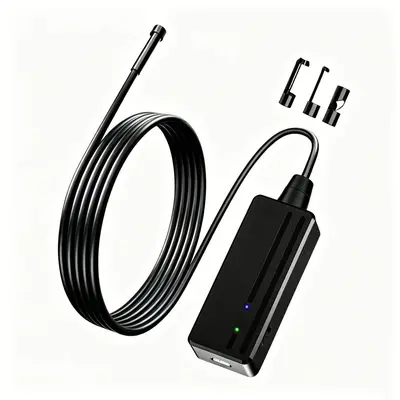 HD Endoscope Camera, 5.5mm probe, universal phone adapter, waterproof
