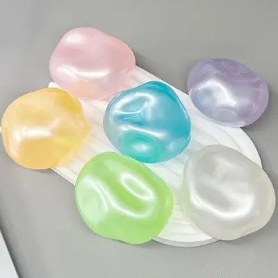 Sıkmalı Pearlescent Vazelin Stres Topu, 6 Renk - 3