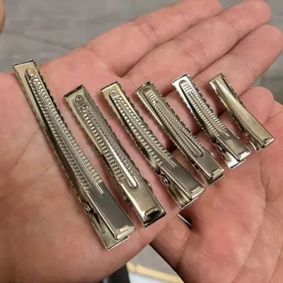 Guangzhou yapımı kalınlaştırılmış kare klip altın ördek gagası klipsi saçları çekmez ve solması kolay değil Kore tarzı DIY saç aksesuarları toptan - 7
