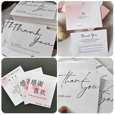 Custom Jewelry Care Card, Thank You Card, Hard Paper Printed Card