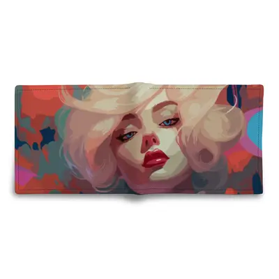 Men's Short Leather Wallet, Custom Printed PU Wallet - 8