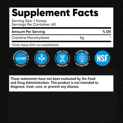99%高纯一水锌镁肌酸粉Creatine Powder运动健身营养补充剂现货批