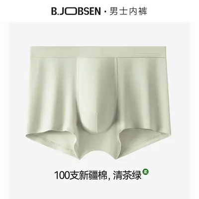 Men's Boxer Briefs, Xinjiang Cotton with Silk Blend, Antibacterial, Thin, Plus Size - 7