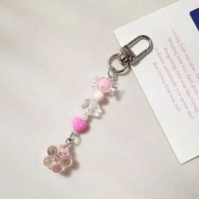 Cross-border Amazon Multiple Sets Dopamine Colorful Mini Keychain Bag Charm Phone Charm Decorative Strap - 13