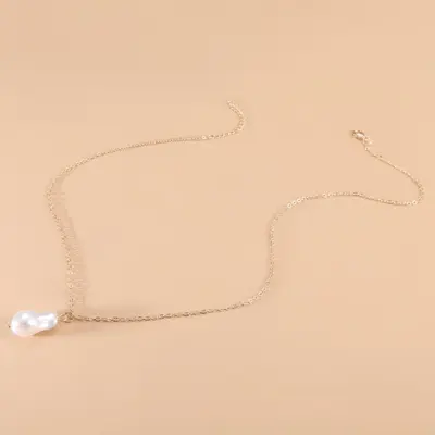 Irregular Pearl Necklace, Bracelet and Earring Jewelry Set for Women - 11