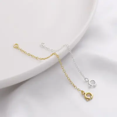 14K Gold Plated Lobster Clasp Extension Chain, DIY Jewelry Making