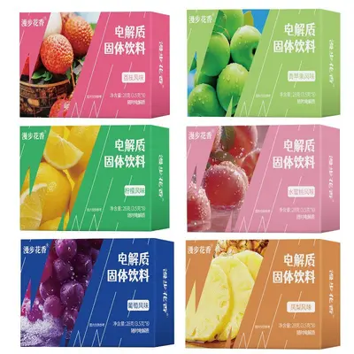 Electrolyte Water Powder Sachets, Solid Drink for Post-Workout Energy - 6