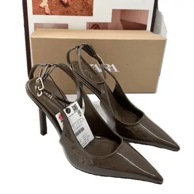 Women's Spring Khaki Green High-Heeled Stiletto Sandals