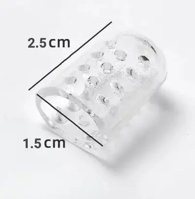 Silicone Toe and Finger Nail Protector, Soft, Transparent, Waterproof - 7