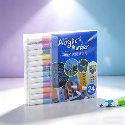 Auswaschbare Acrylmarker für Kinder - 7