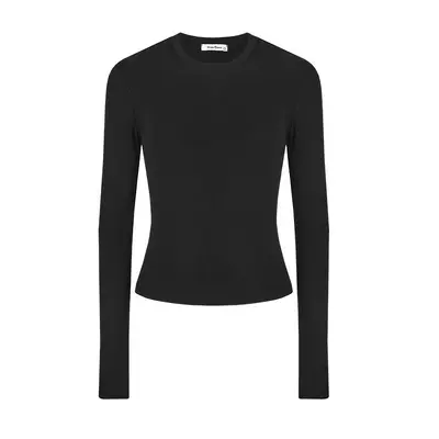 Women's Round Neck Long-Sleeve Basic T-Shirt, Slim Fit - 7