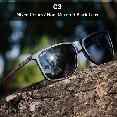 KDEAM New Large Size Square Polarized Sunglasses Outdoor UV Protection Fishing Driving Glasses KD705-PLUS - 9