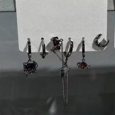 Kalp Küpe Seti, Kadın, Damlı Tasarım - 10