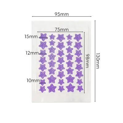 Concealing Glitter Star Acne Patch, Waterproof Cartoon Design - 6