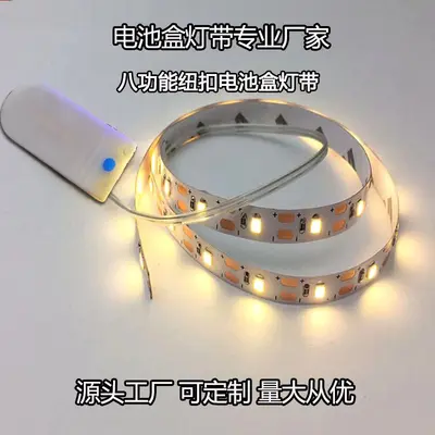 Waterproof Self-Adhesive LED Strip Light with Battery Box and Remote - 13
