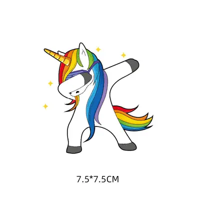 Cute Unicorn Heat Transfer Patch for Children's Clothing, Offset Print - 9
