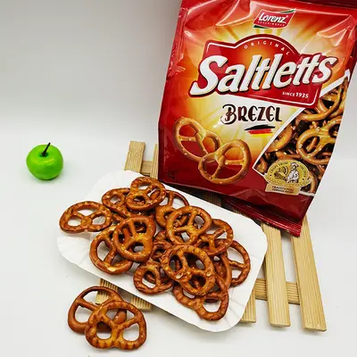 Tuzlu kraker halka atıştırmalık, kelebek bisküvi halkası 90 g, pasta süsü
