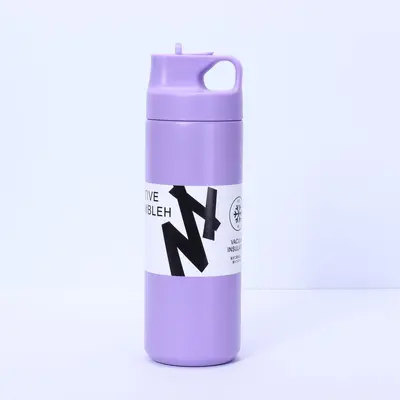 Stainless steel sports water bottle wide-mouth large capacity - 8